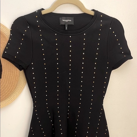 The Kooples | Women’s Black A-Line Skater Mini Dress Size 1 XS - Picture 5 of 13